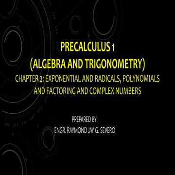 Precalculus 1 chapter 2 | PPTX | Physics | Science