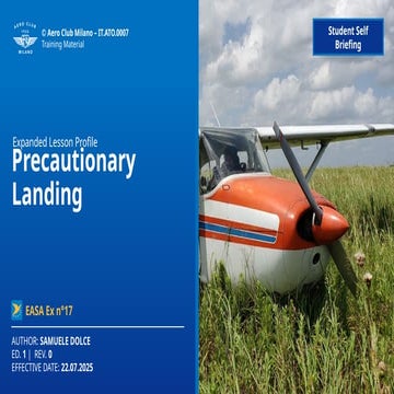 Precautionary Landing Presentation Slide