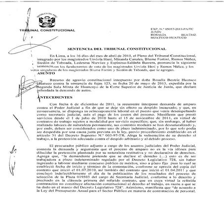 Precedente huatuco   05057-2013-aa