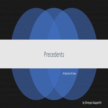 Precedents