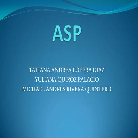 Precentacion asp