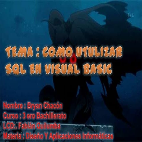 Precentacion de sql visual