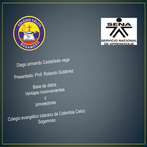 presentacion base de datos