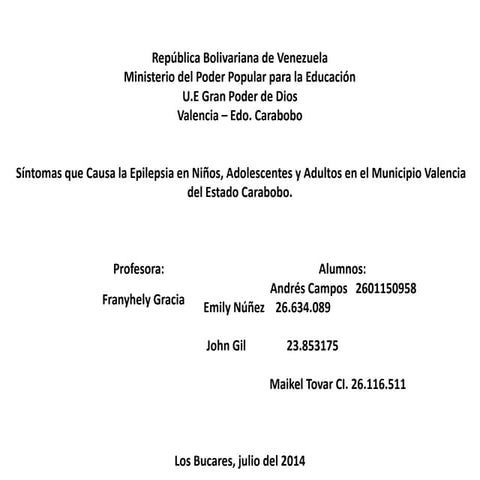 PRECENTACION TESIS. de 5to año de educac