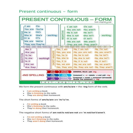 Precent contuinous.pdf