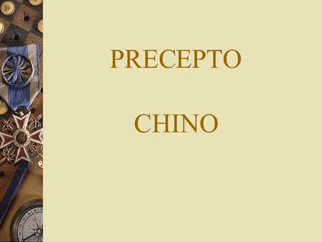 Precepto Chino2