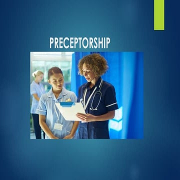 Nursing guide to preceptorship | PPT