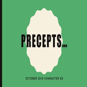 Precepts lesson #2 | PPTX