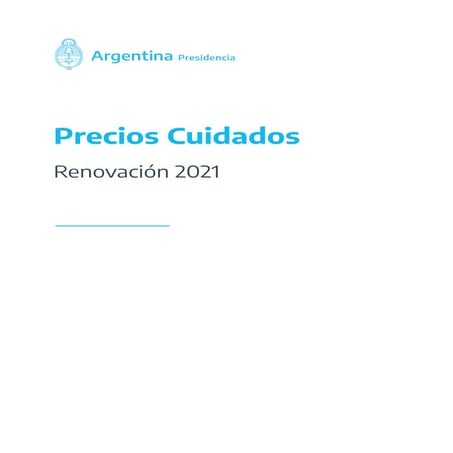 Precios Cuidados 2021 