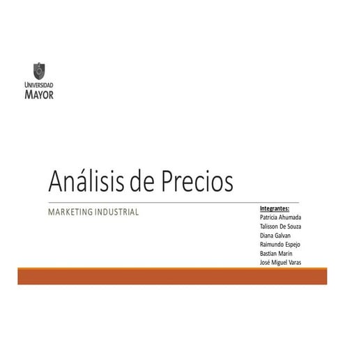 Análisis de Precios de supermercados marketing