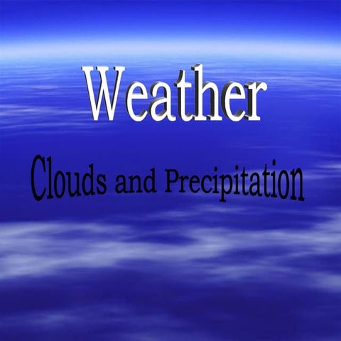 Precipitation