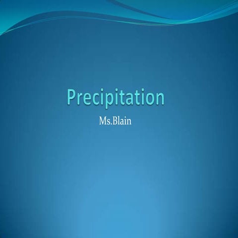 Precipitation ppt
