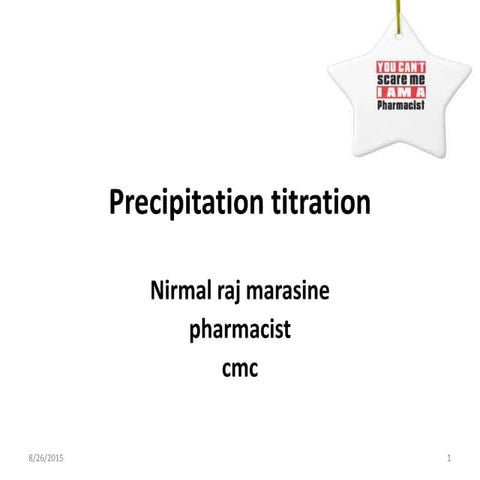 Precipitation titration