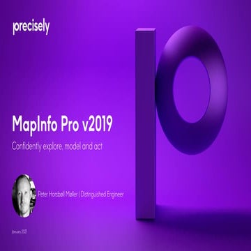 Precisely MapInfo Pro v2019 and Roadmap
