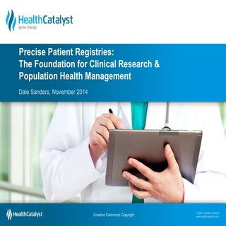 Precise Patient Registries: The Fou...
