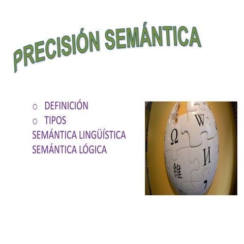 Precisión semántica