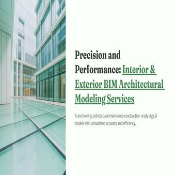 Precision and Performance: Interior & Exterior BIM Architectural Modeling Ser...