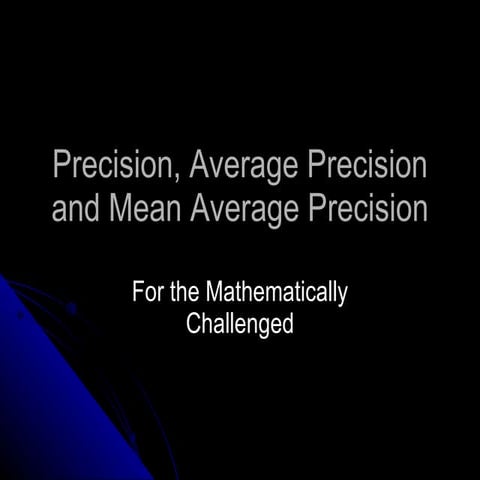Calculating precision