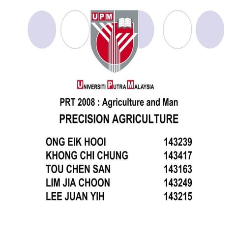 PRECISION AGRICULTURE