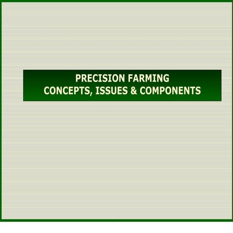 Precision farming 1
