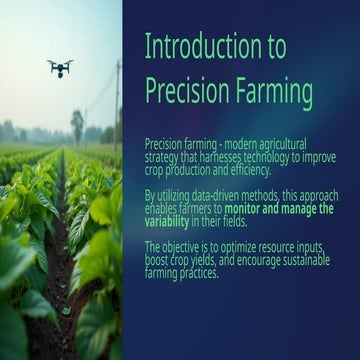 Precision Farming general overview ai3021 | PPTX