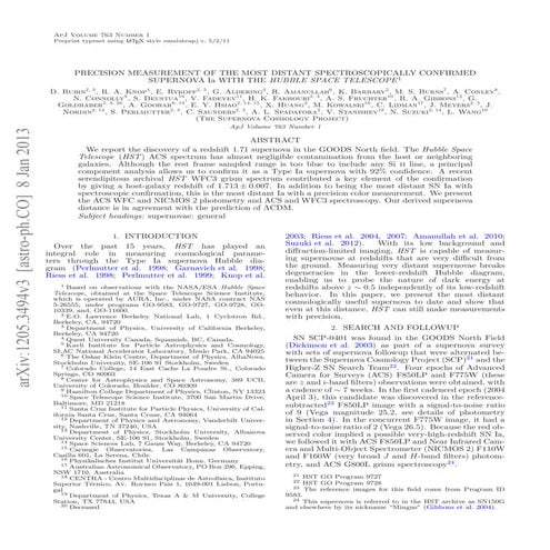 Precision measurement of_the_most_distant_spectroscopically_confirmed_superno...