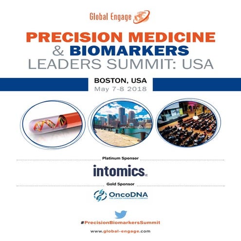 Precision Medicine & Biomarkers Leaders Summit - Boston USA - 7th & 8th ...