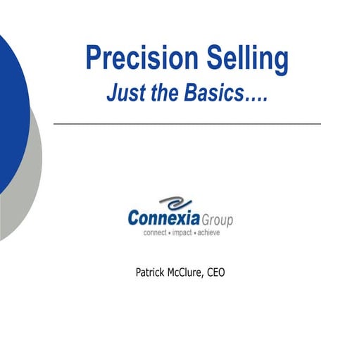Precision Selling Basics 