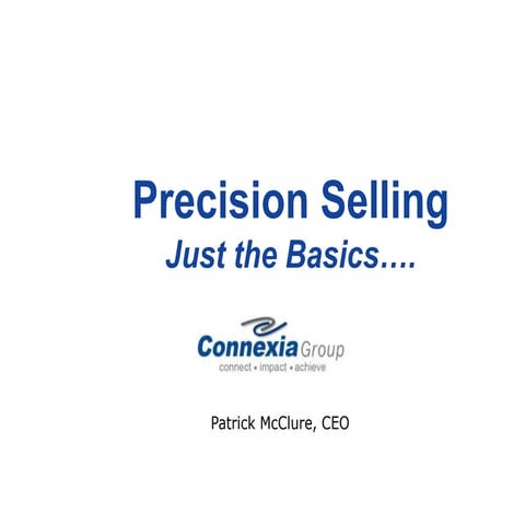 Precision Selling Basics 