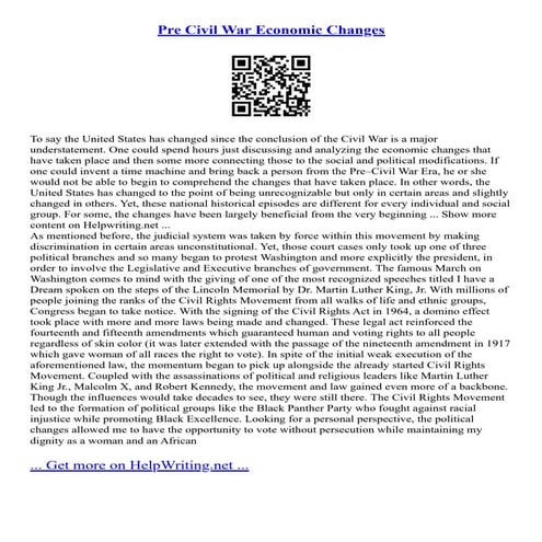 A Review The Civil War and Reconstruction Era Spring, 2.docx
