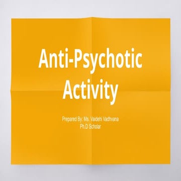 Preclinical approach to Anti-pyschotic activity.pptx