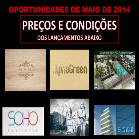 Preco dos lançamentos imobiliarios no rio de janeiro   maio 2014