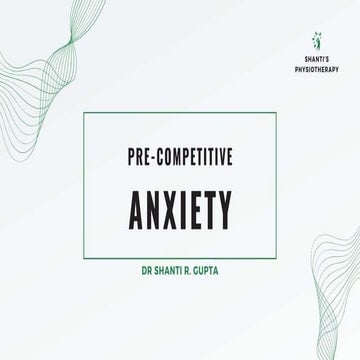 Pre-Competition Anxiety I Sports Psychology