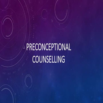 Preconceptional counselling