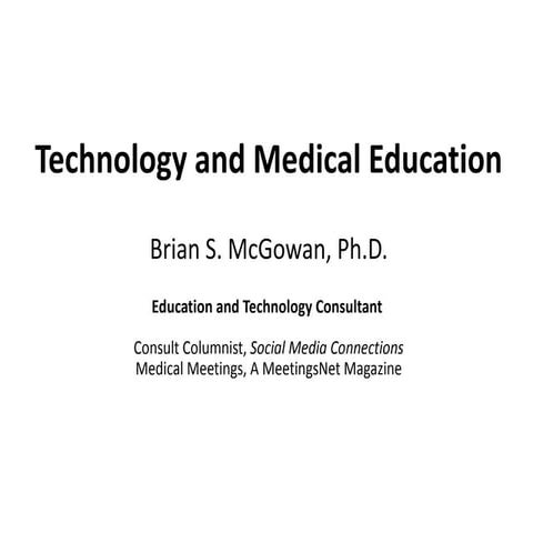 #acehp12 preconference - Emerging Technology and Medical Education