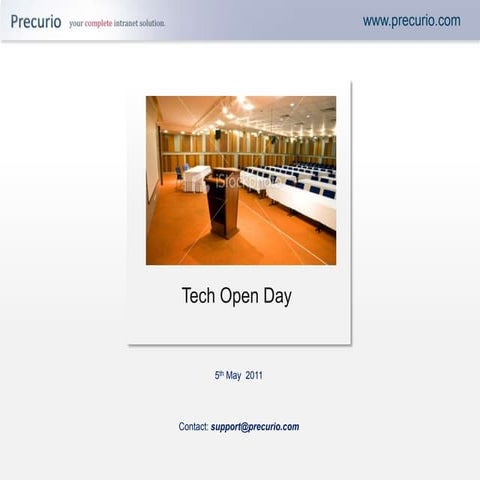 Precurio Tech Open Day Presentation