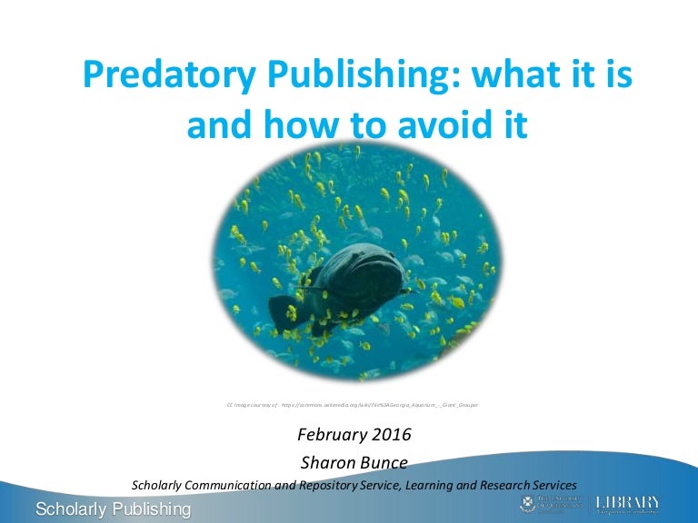 Predatory publishing 2016