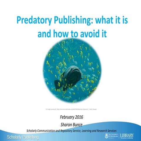 Predatory publishing 2016