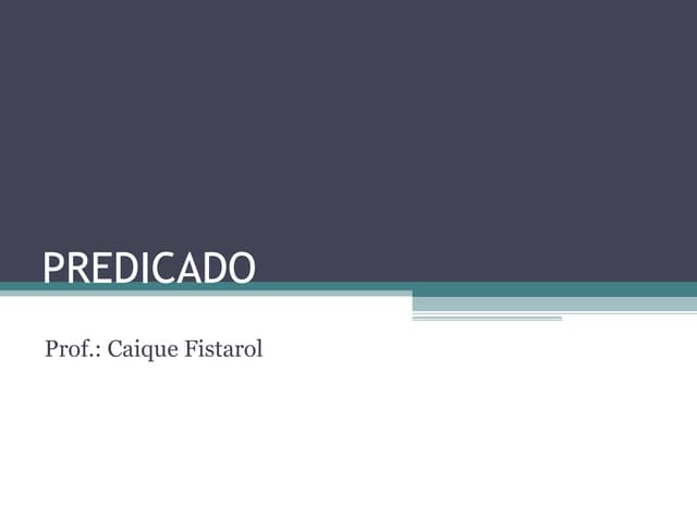 Predicado