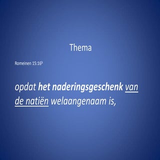 Predicatie 19 juni 2016