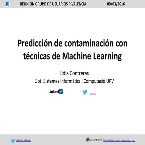 Predicción de contaminación con técnicas de Machine Learning (Contamination F...