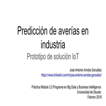 Prediccion de averias en industria (solución IoT)