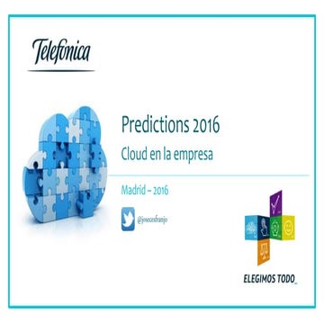 Predicciones cloud Telefónica para 2016