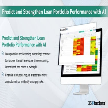 Predict and Strengthen Loan Portfolio Performance with AI