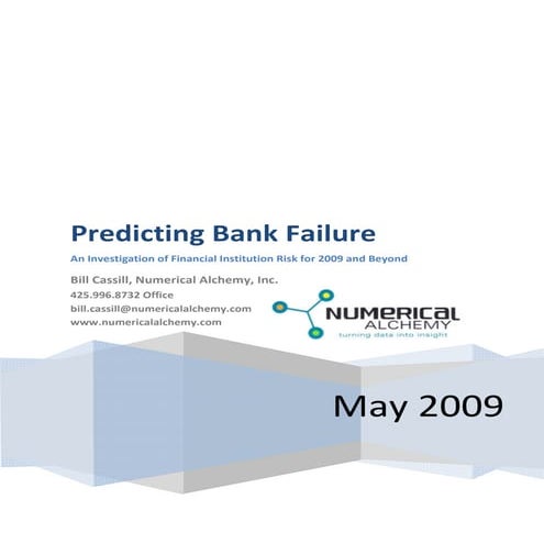 Predicting Bank Failure