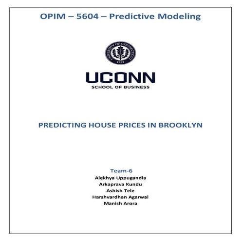 Predicting Brooklyn house prices