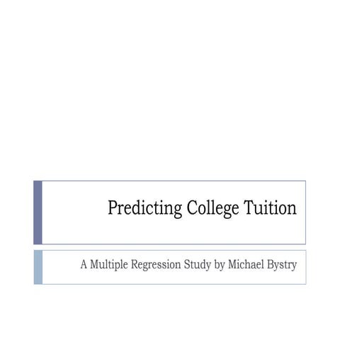 Predicting College Tuition