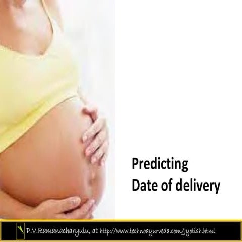 Predicting date of delivery