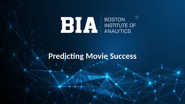 Predicting Box Office Hits: Data-Driven Insights into Movie Success