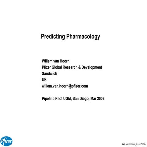 Predicting Pharmacology